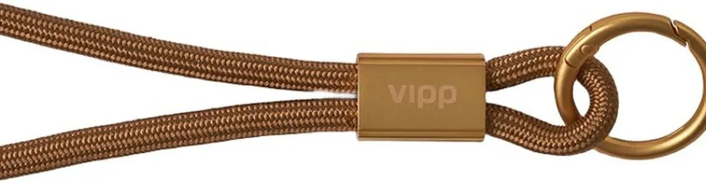 320 Key strap, Palazzo Monti, golden, 45 cm>Vipp Online
