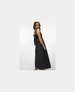Vero Moda VMVALLY SL LONG BOW DRESS JRS NOOS Black Online
