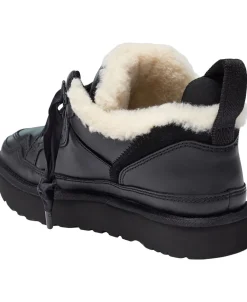 UGG W Lowmel LTHR Black Hot
