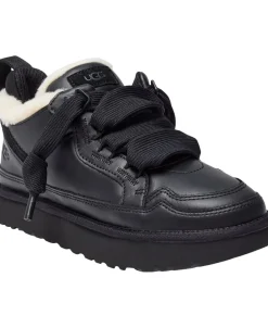 UGG W Lowmel LTHR Black Hot