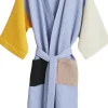 Waffle Bathrobe-Dusty blue multi>Hay Sale
