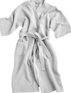 Dame Hay Waffle Bathrobe-Grey