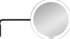 Wall mounted LED Vanity Mirror -MODO- Black>Blomus Discount