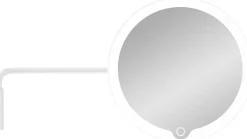 Blomus Wall mounted LED Vanity Mirror -MODO- Weiß New