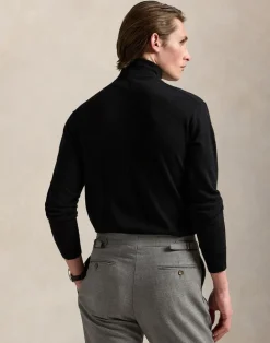 Polo Ralph Lauren Washable Wool Turtleneck Sweater Sort Discount