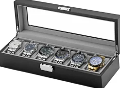 Watch Box 6 Watches Black Wood DIT0>Ditur Hot