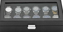 Watch Box 12 Watches Black Imitated>Ditur Sale