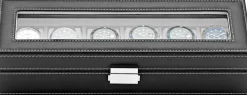 Ditur Watch Box 6 Watches Black Synthetic Sort Best