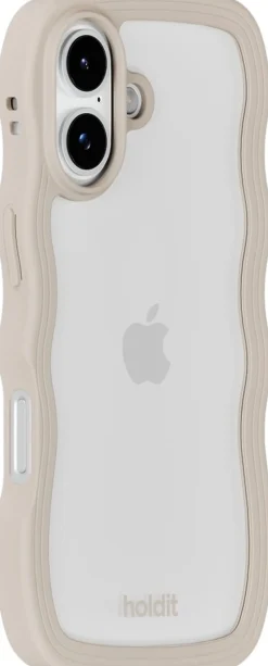 HoldIt Wavy Case iPhone 17 Light /Transparent Beige Online