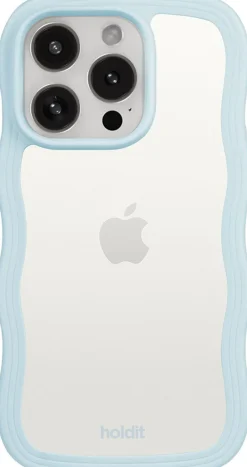 Dame HoldIt Wavy Case iPhone 15 Pro Max Mineral Blue/Transparent