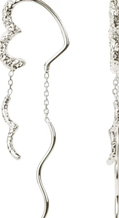 Wavy Sparkly Heart Earlines>Camille Brinch Jewellery