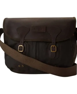 Barbour Wax Leather Tarras taske Oliven Best