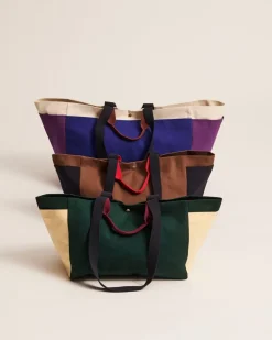 Hay Weekend Bag (Organic)-Small-Dark green multi Hot