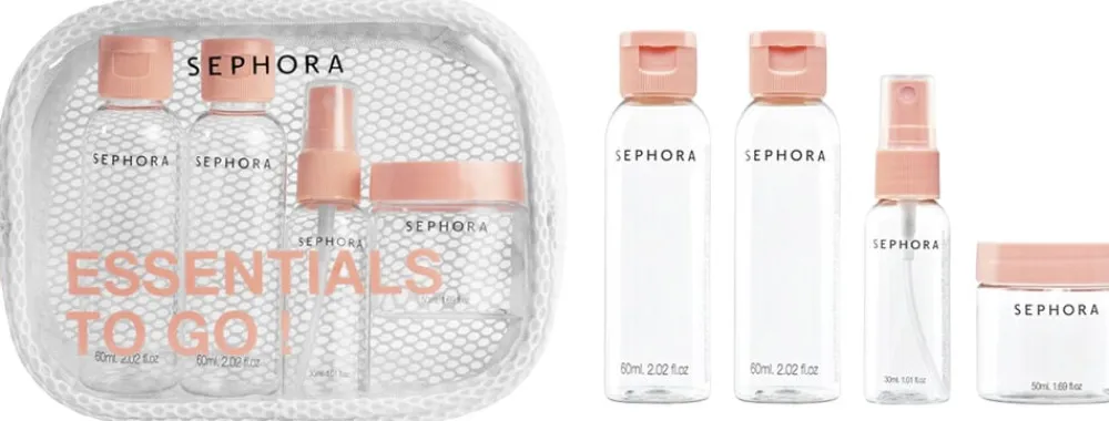 Sephora Collection Week-end kit Set of 4 empty containers Sale