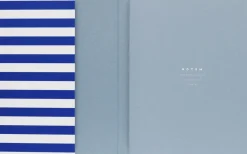 Notem Weekly Planner med syet ryg, Blå stribe