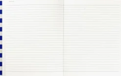 Notem Weekly Planner med syet ryg, Blå stribe