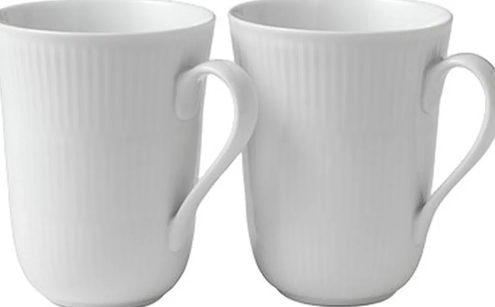 Royal Copenhagen White Fluted Cup 36cl 2PK