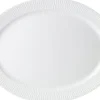 White Fluted Dish Oval 35cm>Royal Copenhagen New