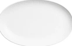 Royal Copenhagen White Fluted Oval Asiette 23,5cm