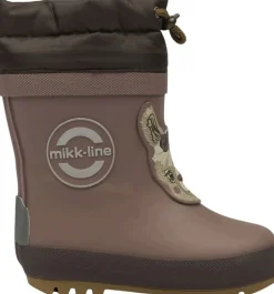 Mikk-Line Winter Wellies - 3D Twilight mauve Clearance