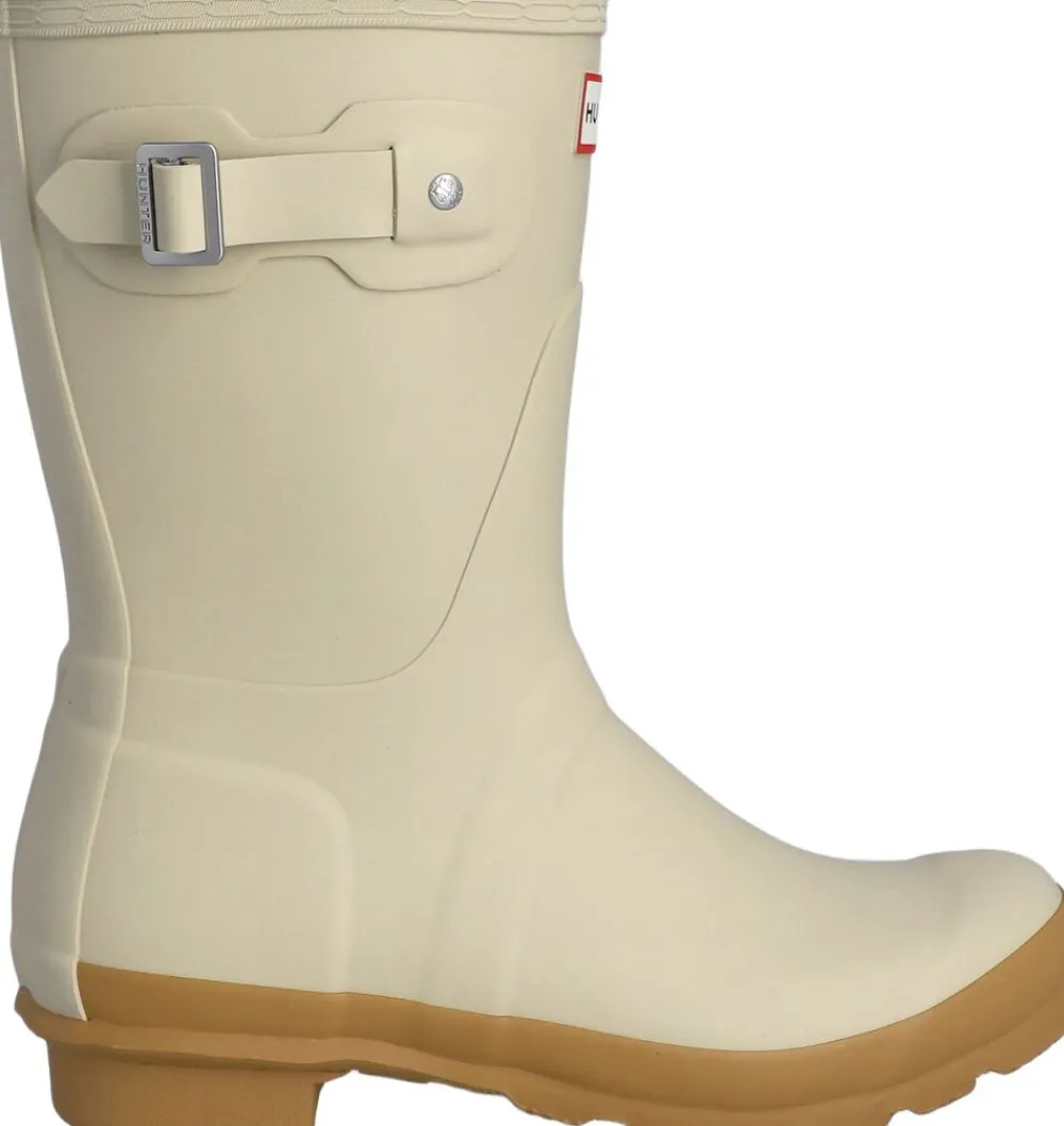 Hunter WOMENS ORIGINAL SHORT BOOT Gravel/biscuit Sale
