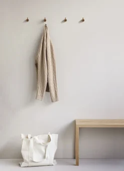 Moebe Wooden Wall Hook, Smoked Oak