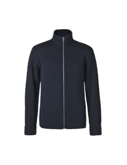 Mads Nørgaard - Copenhagen Wool Klemens Zip Knit Blå Clearance