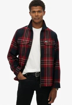 WOOL MILLER ZIP OVERSHIRT>Superdry Sale