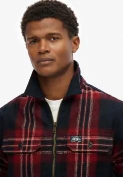 WOOL MILLER ZIP OVERSHIRT><noscript><img width=