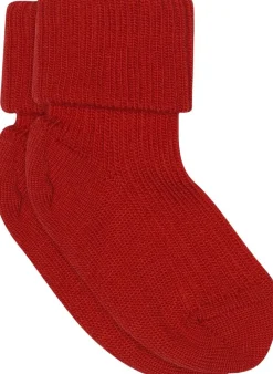 mpKids Wool rib baby socks Tomato New