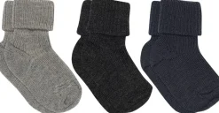 Børn mpKids Wool rib baby socks 3 pack