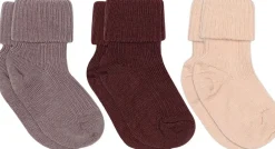 mpKids Wool rib baby socks - 3-pack Lyser&oslash;d Discount