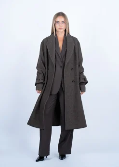 Dame SUI AVA Wool Trenchcoat