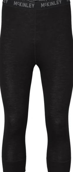 MCKINLEY Wool Uld 3/4 Baselayer Skiunderbukser Sort
