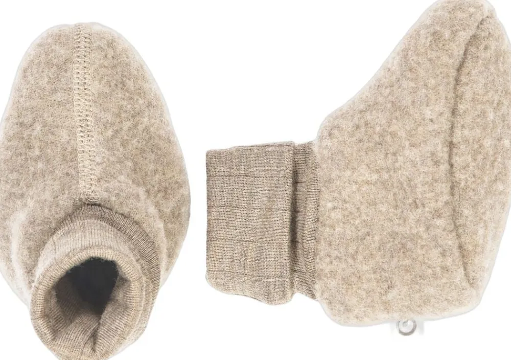 Børn Müsli by Green Cotton Woolly fleece booties