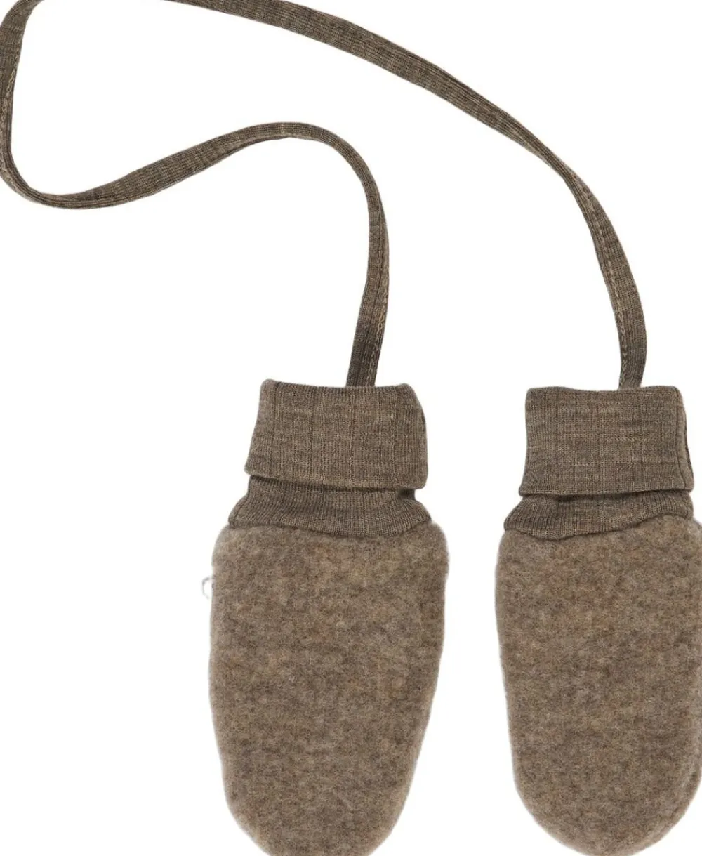 Børn Müsli by Green Cotton Woolly fleece mittens