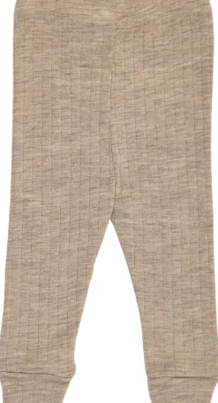 Børn Müsli by Green Cotton Woolly rib cuff pants