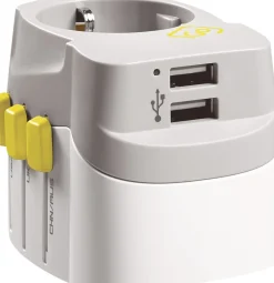 Dame Go Travel Worldwide adaptor + USB