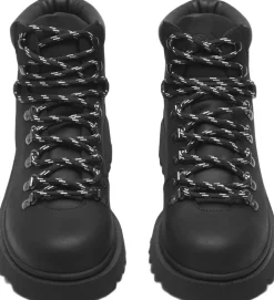 Les Deux Wren Leather Hiking Boot Black