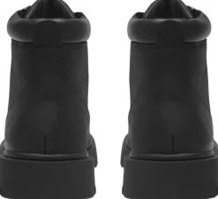 Les Deux Wren Leather Hiking Boot Black