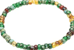 Nialaya Wristband with Japanese Miyuki Beads Green Best