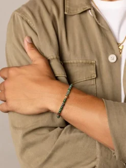 Nialaya Wristband with Japanese Miyuki Beads Green Best