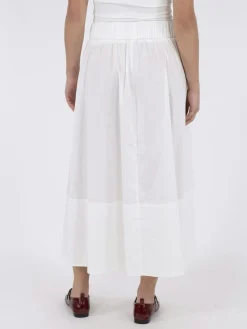 Yara Long Poplin Skirt>Neo Noir Clearance