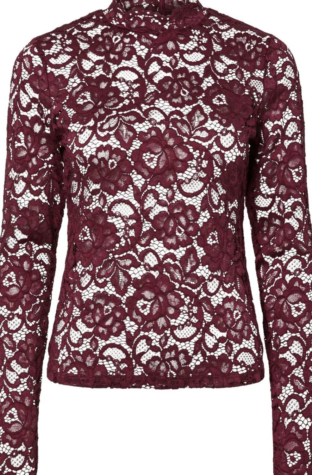 LACEY LS LACE TOP S. NOOS>YAS New