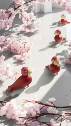 Kay Bojesen Year Bird Flora 2024 H12. 5 cm pink Sale