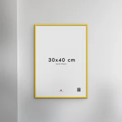 Poster & Frame Wood Yellow Best