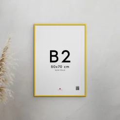 Poster & Frame Wood Yellow Best