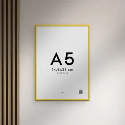 Poster & Frame Wood Yellow Best