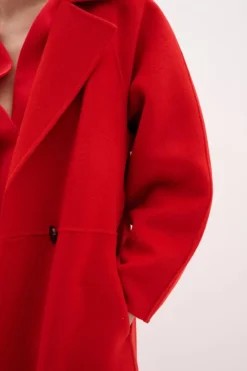 InWear YillaIW Long Wool Coat Cranberry Hot