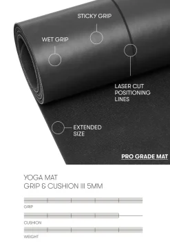 Casall Yoga Mat Grip III 5mm Yogamåtte